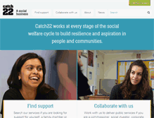 Tablet Screenshot of catch-22.org.uk